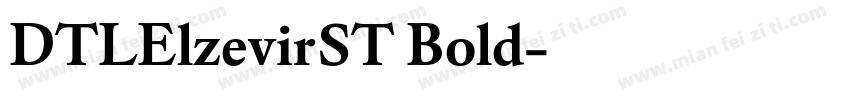 DTLElzevirST Bold字体转换